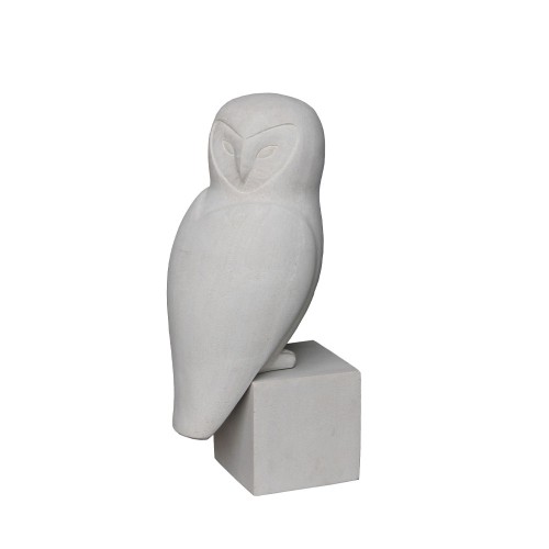 WISE OWL ΔΙΑΚΟΣΜΗΤΙΚΗ ΚΟΥΚΟΥΒΑΓΙΑ 27x24x67cm ΤΕΧΝΗΤΗ ΠΕΤΡΑ ΜΠΕΖ