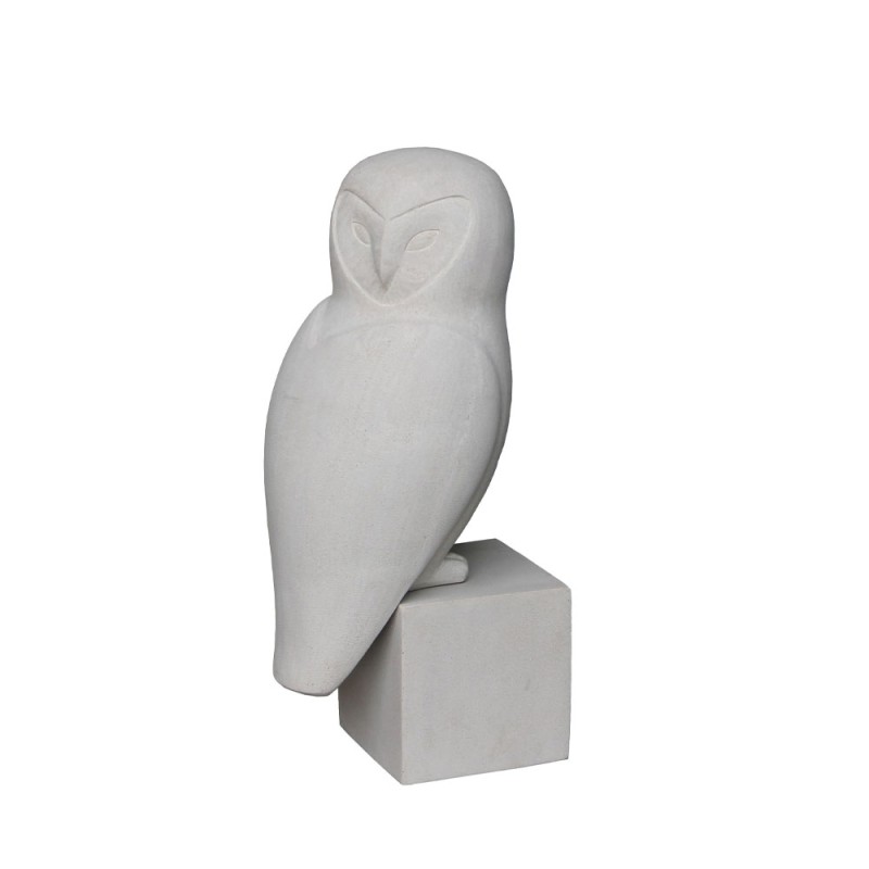 WISE OWL ΔΙΑΚΟΣΜΗΤΙΚΗ ΚΟΥΚΟΥΒΑΓΙΑ 27x24x67cm ΤΕΧΝΗΤΗ ΠΕΤΡΑ ΜΠΕΖ