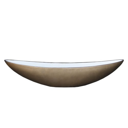 AMBROSIA ΜΠΩΛ ΔΙΑΚΟΣΜΗΣΗΣ 90x18x20cm ΤΕΧΝΗΤΗ ΠΕΤΡΑ BRASS ANTIKE