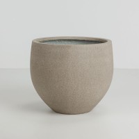 SCILLA ΓΛΑΣΤΡΑ SET 2ΤΜΧ 40x40x34cm ΤΣΙΜΕΝΤΟ ΚΑΦΕ ΑΝΟΙΧΤΟ