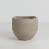 SCILLA ΓΛΑΣΤΡΑ SET 2ΤΜΧ 40x40x34cm ΤΣΙΜΕΝΤΟ ΚΑΦΕ ΑΝΟΙΧΤΟ