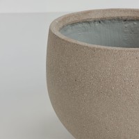 SCILLA ΓΛΑΣΤΡΑ SET 2ΤΜΧ 40x40x34cm ΤΣΙΜΕΝΤΟ ΚΑΦΕ ΑΝΟΙΧΤΟ