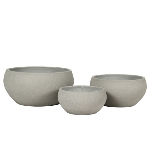 SILENE ΚΑΣΠΩ SET 3ΤΜΧ 50x50x25cm ΤΣΙΜΕΝΤΟ ΓΚΡΙ