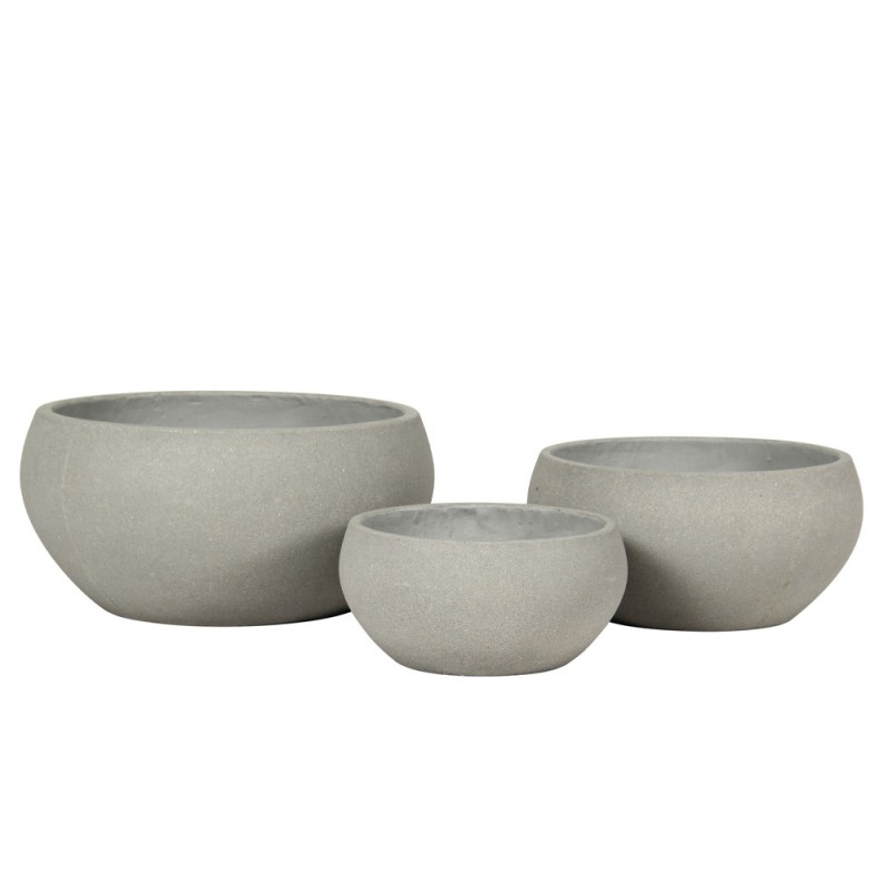 SILENE ΚΑΣΠΩ SET 3ΤΜΧ 50x50x25cm ΤΣΙΜΕΝΤΟ ΓΚΡΙ