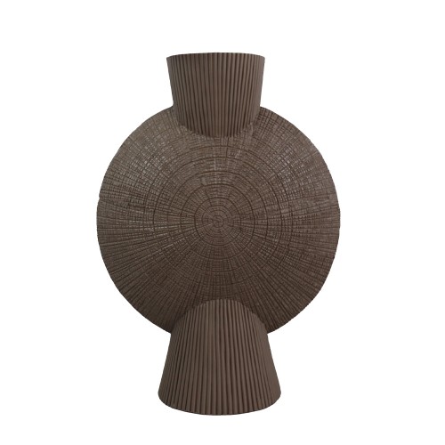 BODIL ΒΑΖΟ 32x16x44cm POLYRESIN ΚΑΦΕ