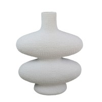 RANDI ΒΑΖΟ 32x15x39cm POLYRESIN ΛΕΥΚΟ