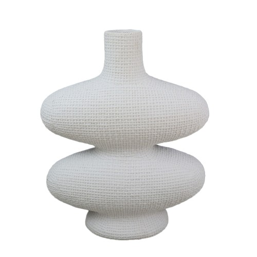 RANDI ΒΑΖΟ 32x15x39cm POLYRESIN ΛΕΥΚΟ