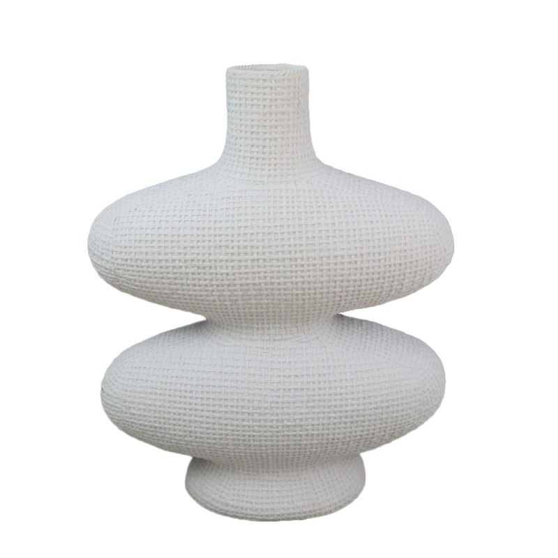 RANDI ΒΑΖΟ 32x15x39cm POLYRESIN ΛΕΥΚΟ