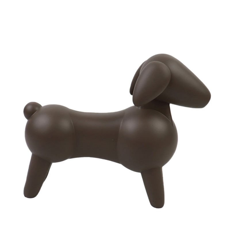 IVOR ΔΙΑΚΟΣΜΗΤΙΚΟ ΣΚΥΛΟΣ 20x8x16cm POLYRESIN ΚΑΦΕ