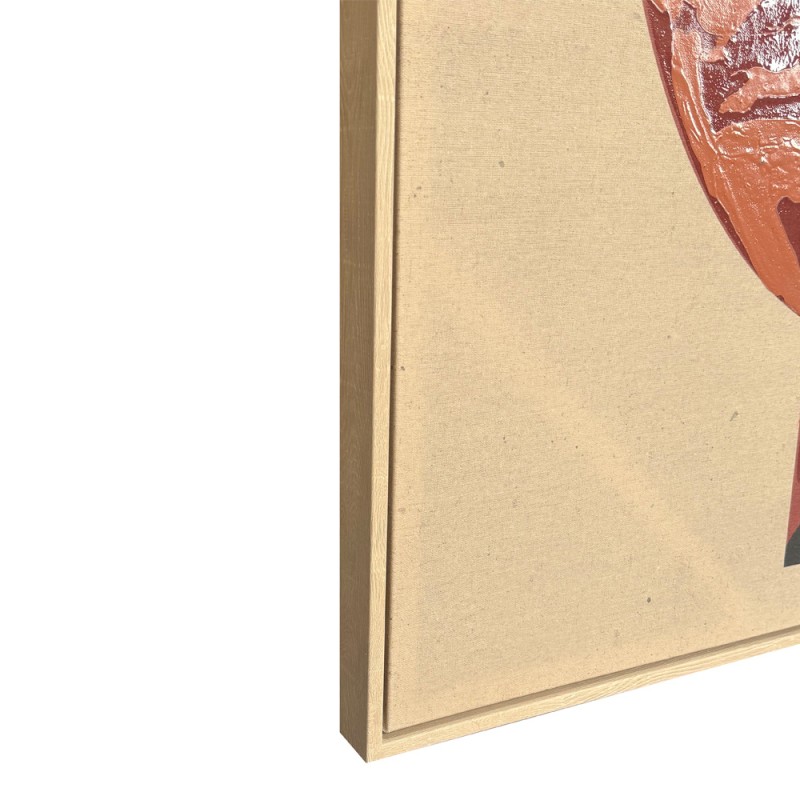 ART POTERIE ΠΙΝΑΚΑΣ ΔΙΑΚΟΣΜΗΣΗΣ 83x123x4cm ΚΑΜΒΑΣ ΠΟΛΥΧΡΩΜΟ ΞΥΛΟ ΦΥΣΙΚΟ