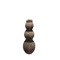 FOLEGANDROS ΓΛΑΣΤΡΑ 32x32x93cm FIBER GLASS ΜΠΕΖ ΚΑΦΕ