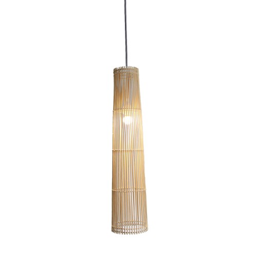 SIKKIM ΦΩΤΙΣΤΙΚΟ ΟΡΟΦΗΣ 19x19x83cm ΜΕΤΑΛΛΟ ΦΥΣΙΚΟ BAMBOO