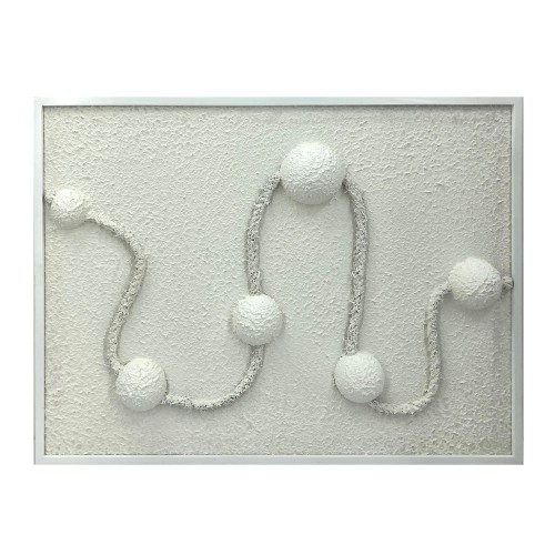 WHITE CLOUDS ΠΙΝΑΚΑΣ ΔΙΑΚΟΣΜΗΣΗΣ 80x60x7cm ΞΥΛΟ ΛΕΥΚΟ ΛΕΥΚΟ