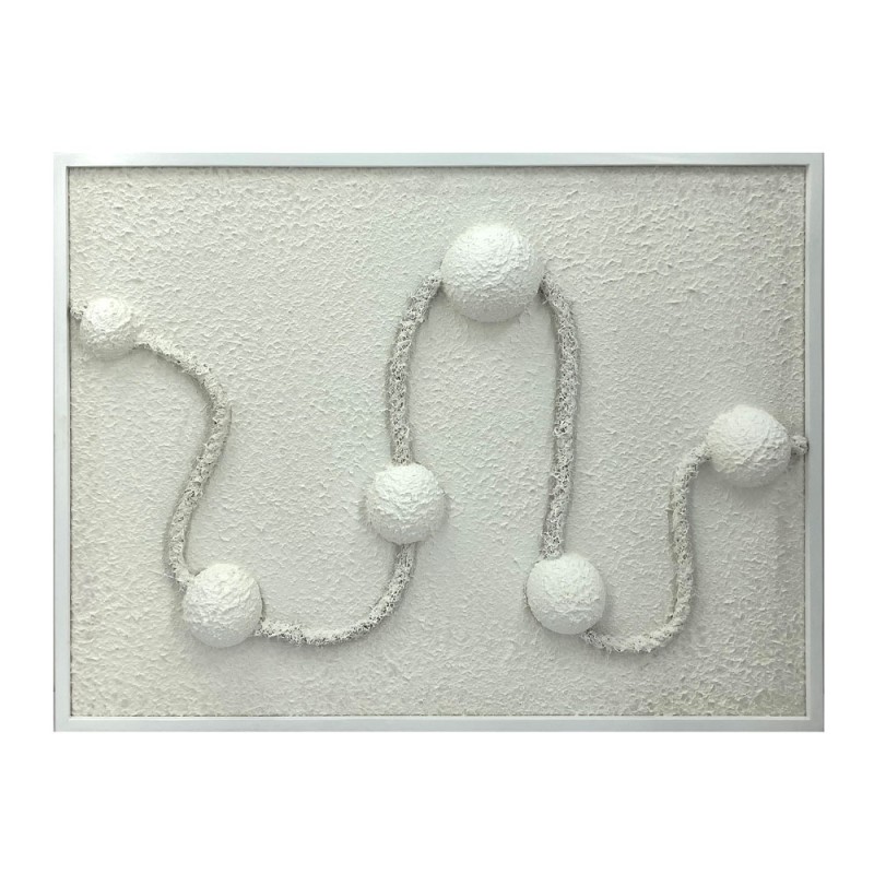 WHITE CLOUDS ΠΙΝΑΚΑΣ ΔΙΑΚΟΣΜΗΣΗΣ 80x60x7cm ΞΥΛΟ ΛΕΥΚΟ ΛΕΥΚΟ