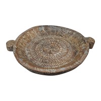 PARAT ΔΙΣΚΟΣ ΔΙΑΚΟΣΜΗΣΗΣ 55x44x8cm ΞΥΛΟ ΚΑΦΕ