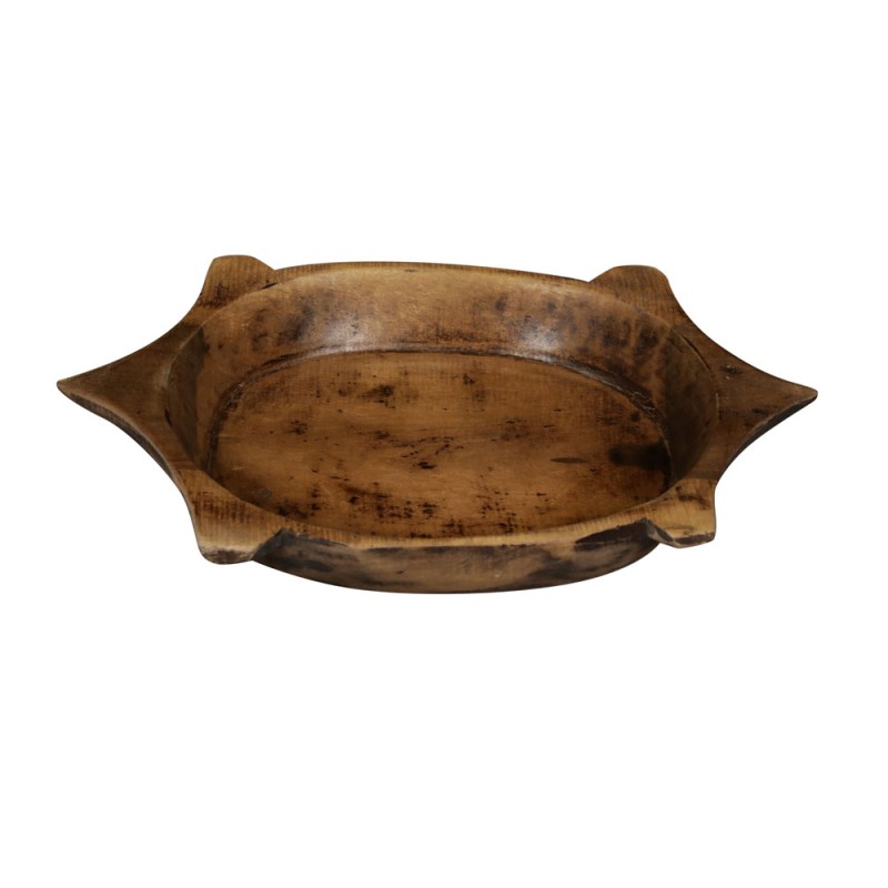TURTLE ΔΙΣΚΟΣ ΔΙΑΚΟΣΜΗΣΗΣ 38x23x13cm ΞΥΛΟ ΚΑΦΕ