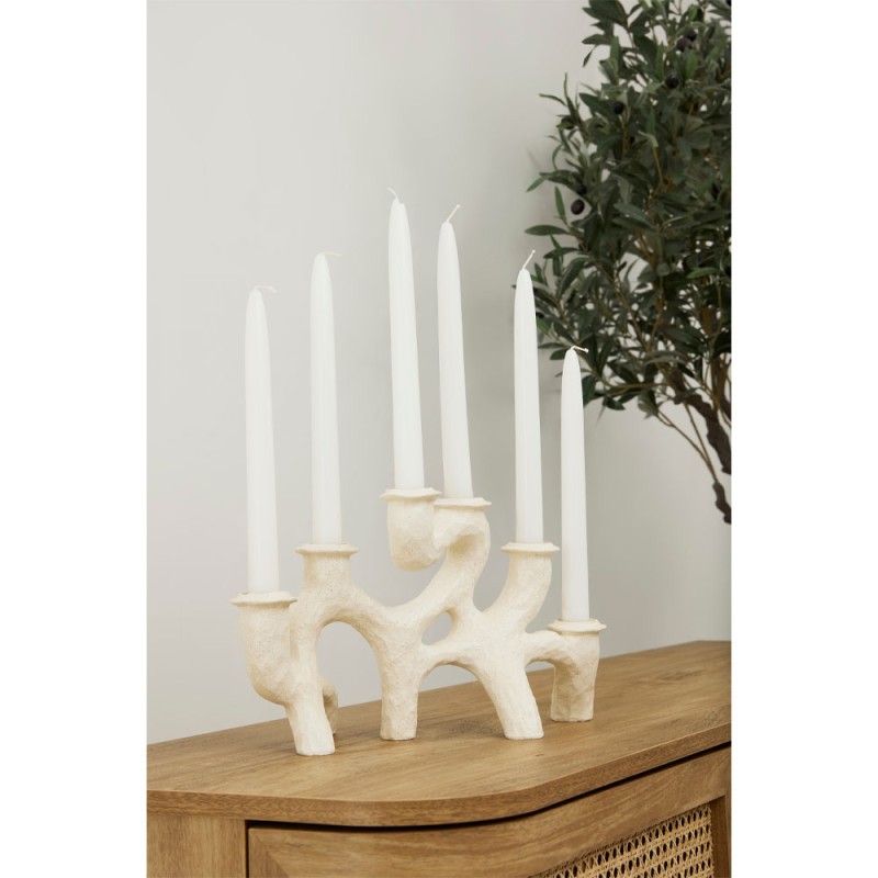 DECKER ΚΗΡΟΠΗΓΙΟ 35x14x20cm POLYRESIN ΛΕΥΚΟ