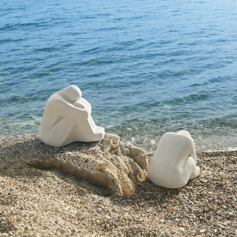 HARPER ΔΙΑΚΟΣΜΗΤΙΚΗ ΦΙΓΟΥΡΑ 43x30x37cm POLYRESIN ΛΕΥΚΟ
