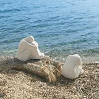 EVERLY ΔΙΑΚΟΣΜΗΤΙΚΗ ΦΙΓΟΥΡΑ 44x28x35cm POLYRESIN ΛΕΥΚΟ