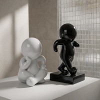 ENZO ΔΙΑΚΟΣΜΗΤΙΚΗ ΦΙΓΟΥΡΑ 25x23x36cm POLYRESIN ΛΕΥΚΟ