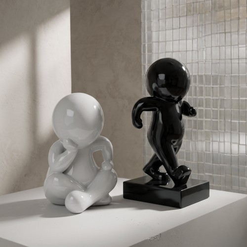 ENZO ΔΙΑΚΟΣΜΗΤΙΚΗ ΦΙΓΟΥΡΑ 25x23x36cm POLYRESIN ΛΕΥΚΟ
