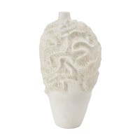 CORALLI ΒΑΖΟ 22x23x42cm POLYRESIN ΛΕΥΚΟ