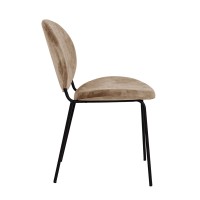 Σετ-2Τεμ.BEETLE ΚΑΡΕΚΛΑ BROWN GOLD 60.5x54x84.5cm