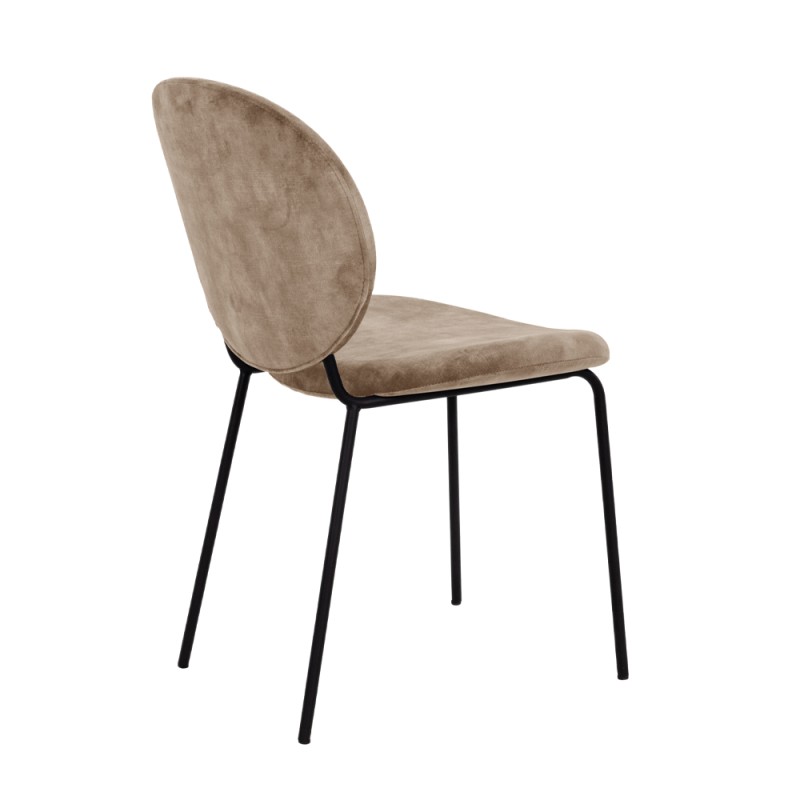 Σετ-2Τεμ.BEETLE ΚΑΡΕΚΛΑ BROWN GOLD 60.5x54x84.5cm