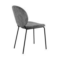 Σετ-2Τεμ.BEETLE ΚΑΡΕΚΛΑ SILVER 60.5x54x84.5cm