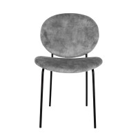 Σετ-2Τεμ.BEETLE ΚΑΡΕΚΛΑ SILVER 60.5x54x84.5cm