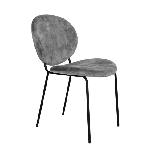 Σετ-2Τεμ.BEETLE ΚΑΡΕΚΛΑ SILVER 60.5x54x84.5cm
