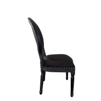 LOUIS ΚΑΡΕΚΛΑ ΜΑΥΡΟ 49x49x99cm