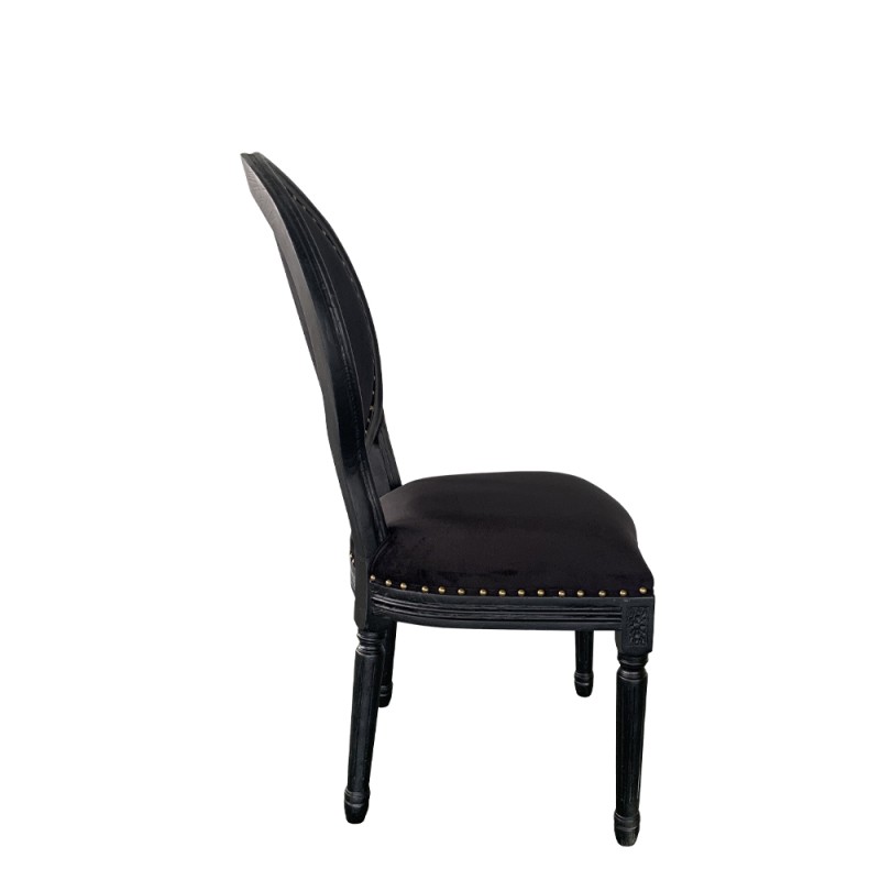 LOUIS ΚΑΡΕΚΛΑ ΜΑΥΡΟ 49x49x99cm
