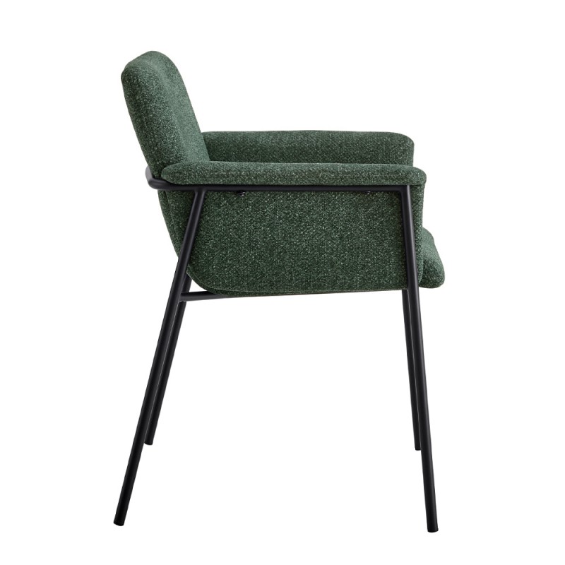 Σετ-2Τεμ.JAPO ΚΑΡΕΚΛΑ GREEN MIX ΜΑΥΡΟ 63x61x82cm