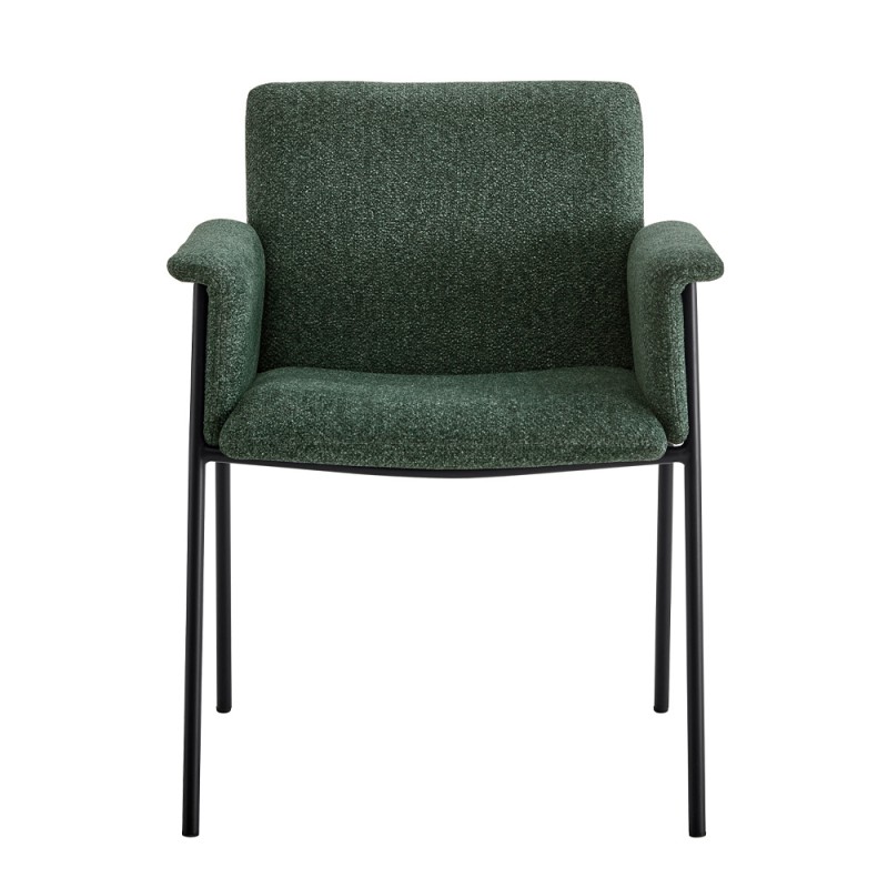 Σετ-2Τεμ.JAPO ΚΑΡΕΚΛΑ GREEN MIX ΜΑΥΡΟ 63x61x82cm