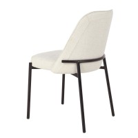 Σετ-2Τεμ.LUJO ΚΑΡΕΚΛΑ BEIGE ΜΑΥΡΟ ΜΑΤ 51.5x57x84.5cm