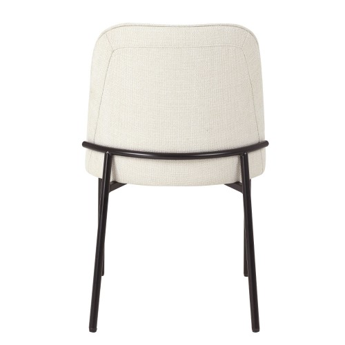 Σετ-2Τεμ.LUJO ΚΑΡΕΚΛΑ BEIGE ΜΑΥΡΟ ΜΑΤ 51.5x57x84.5cm