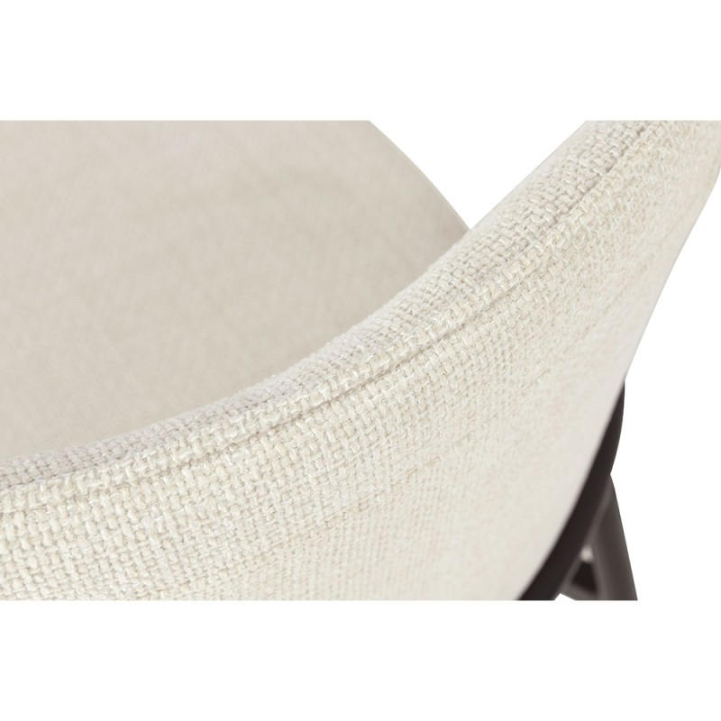 Σετ-2Τεμ.LUJO ΚΑΡΕΚΛΑ BEIGE ΜΑΥΡΟ ΜΑΤ 51.5x57x84.5cm