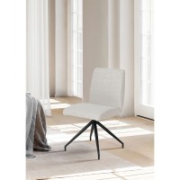 Σετ-2Τεμ.ARM ΚΑΡΕΚΛΑ BEIGE ΜΑΥΡΟ ΜΑΤ 47.5x56.5x86cm