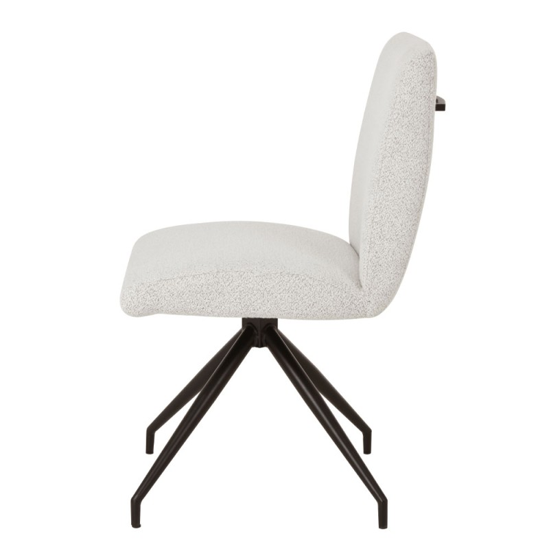 Σετ-2Τεμ.ARM ΚΑΡΕΚΛΑ BEIGE ΜΑΥΡΟ ΜΑΤ 47.5x56.5x86cm