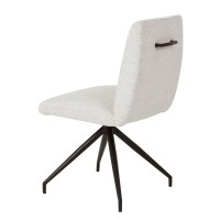 Σετ-2Τεμ.ARM ΚΑΡΕΚΛΑ BEIGE ΜΑΥΡΟ ΜΑΤ 47.5x56.5x86cm