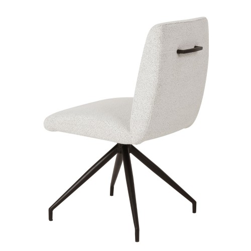 Σετ-2Τεμ.ARM ΚΑΡΕΚΛΑ BEIGE ΜΑΥΡΟ ΜΑΤ 47.5x56.5x86cm