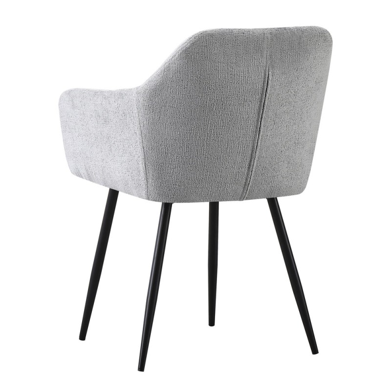 Σετ-2Τεμ.SAVVY ΚΑΡΕΚΛΑ ΓΚΡΙ ΑΝΟΙΧΤΟ ΜΑΥΡΟ 56x55x85cm