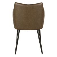Σετ-2Τεμ.MALONE ΚΑΡΕΚΛΑ ΠΟΛΥΘΡΟΝΑ BEIGE ΛΑΔΙ ΜΑΥΡΟ 46x61x86.5cm