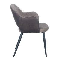 Σετ-2Τεμ.ASCOT ΚΑΡΕΚΛΑ ΚΑΦΕ ΣΚΟΥΡΟ ΜΑΥΡΟ 60x63.5x79cm