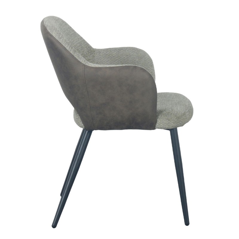 Σετ-2Τεμ.ASCOT ΚΑΡΕΚΛΑ ΠΡΑΣΙΝΟ ΜΑΥΡΟ 60x63.5x79cm