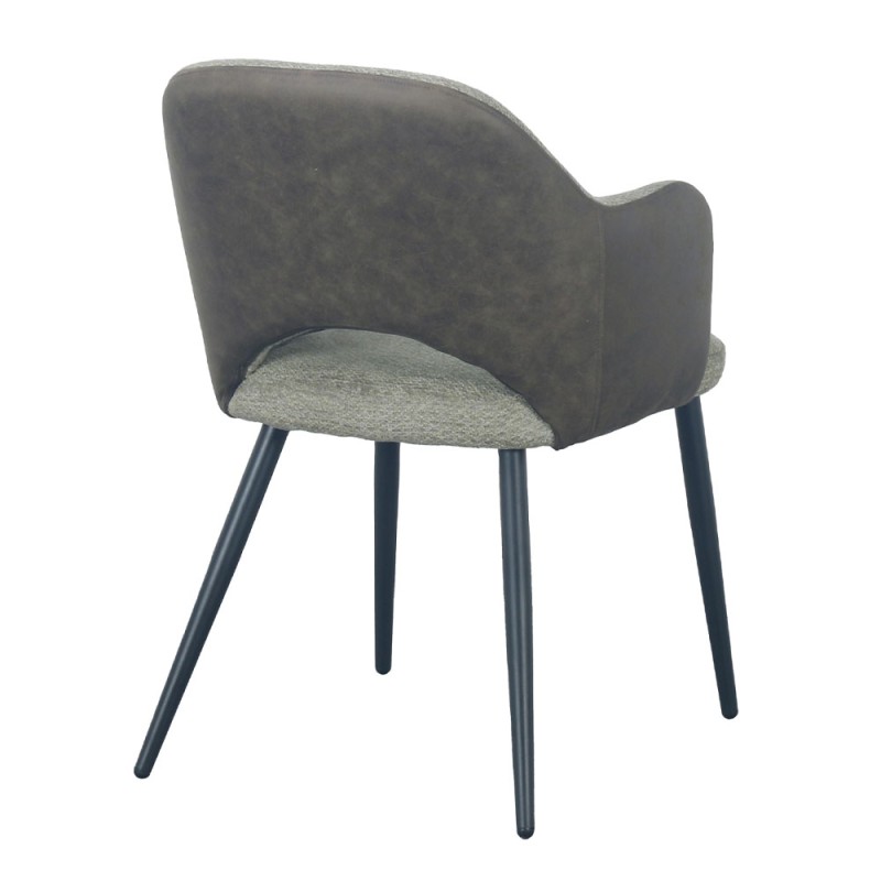 Σετ-2Τεμ.ASCOT ΚΑΡΕΚΛΑ ΠΡΑΣΙΝΟ ΜΑΥΡΟ 60x63.5x79cm