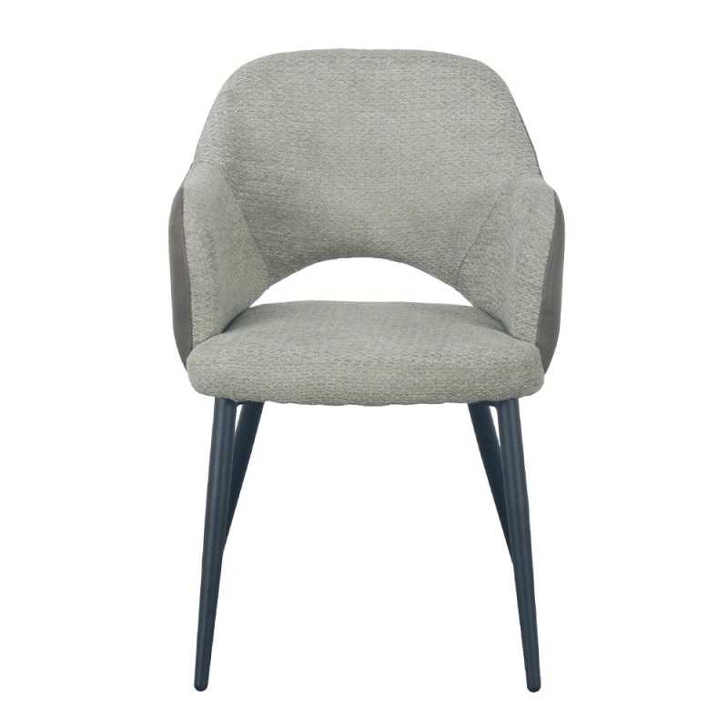 Σετ-2Τεμ.ASCOT ΚΑΡΕΚΛΑ ΠΡΑΣΙΝΟ ΜΑΥΡΟ 60x63.5x79cm