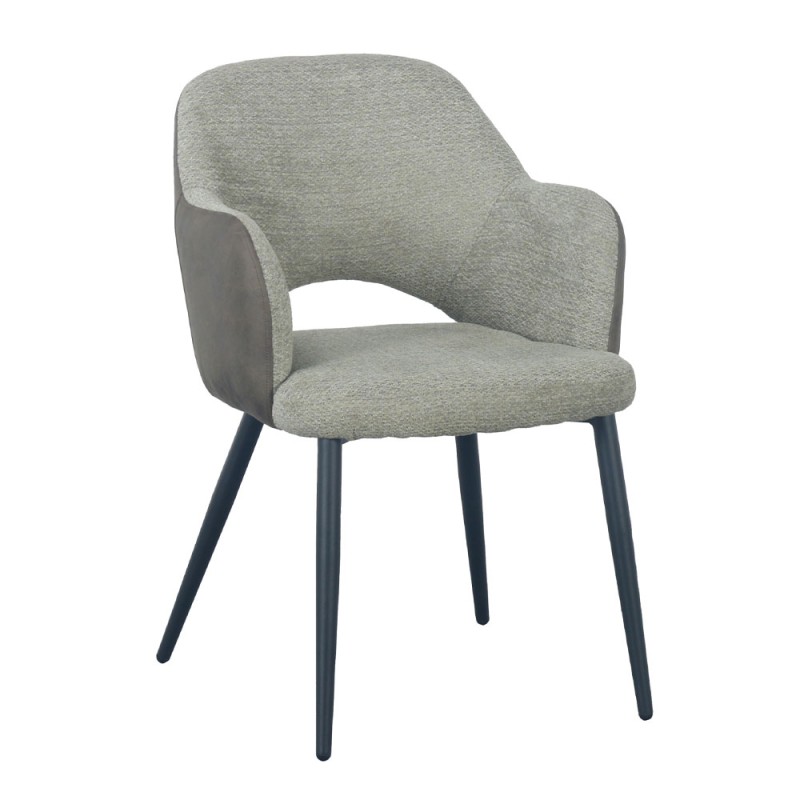 Σετ-2Τεμ.ASCOT ΚΑΡΕΚΛΑ ΠΡΑΣΙΝΟ ΜΑΥΡΟ 60x63.5x79cm