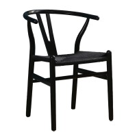Σετ-2Τεμ.BONE ΚΑΡΕΚΛΑ ΜΑΥΡΟ 57x53x76cm